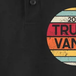 Donald Trump Jd Vance 2024 Retro Style Dry Zone Grid Performance Polo