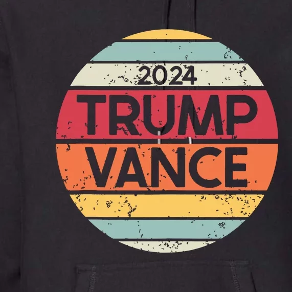 Donald Trump Jd Vance 2024 Retro Style Premium Hoodie