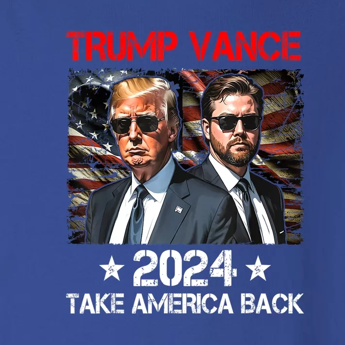 Donald Trump J.D. Vance Take America Back Trump Vance 2024 Gift Toddler Long Sleeve Shirt