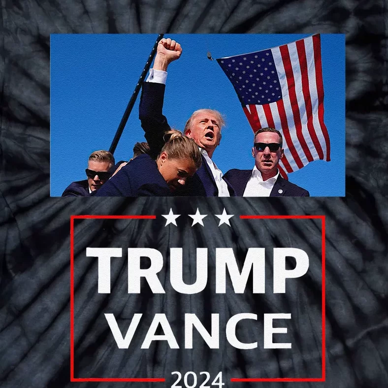 Donald Trump J.D. Vance 2024 Election Rally Campaign Event Tie-Dye T-Shirt