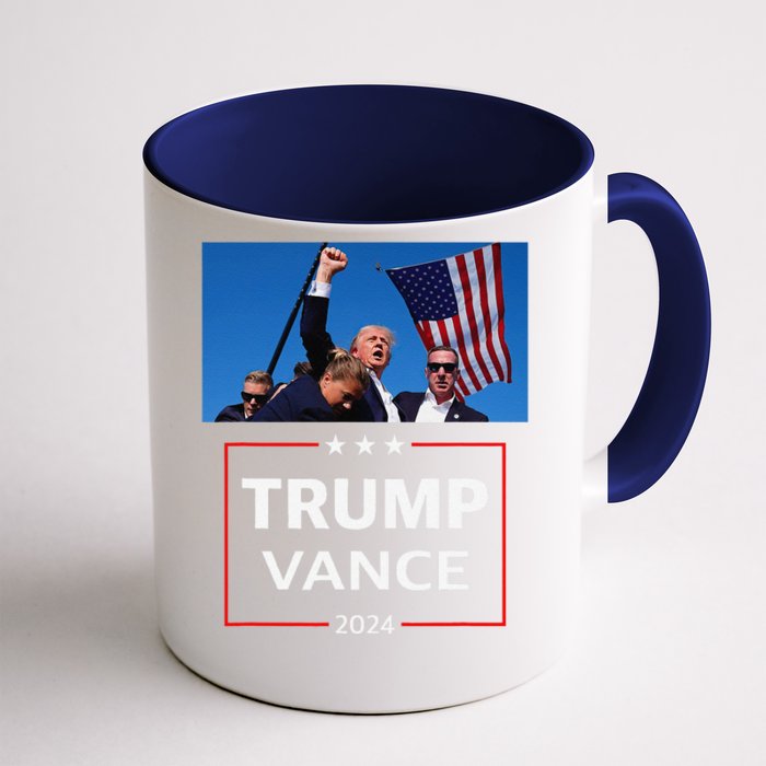 Donald Trump J.D. Vance 2024 Election Rally Campaign Event Front & Back Coffee Mug