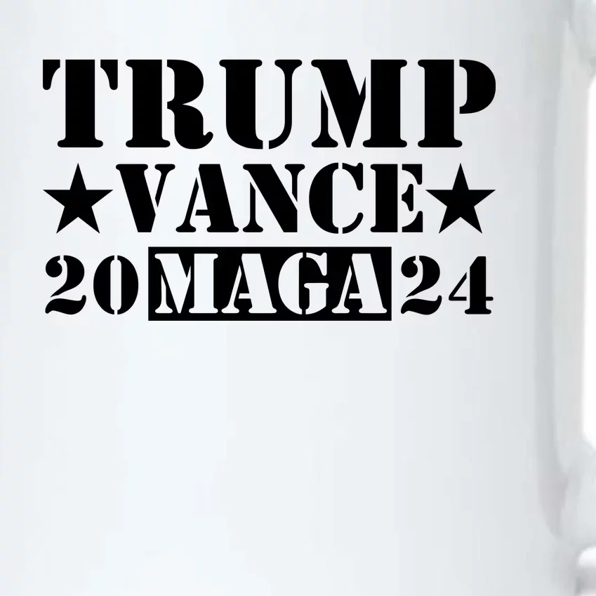 Donald Trump Jd Vance 2024 Maga Army Stamp Black Color Changing Mug