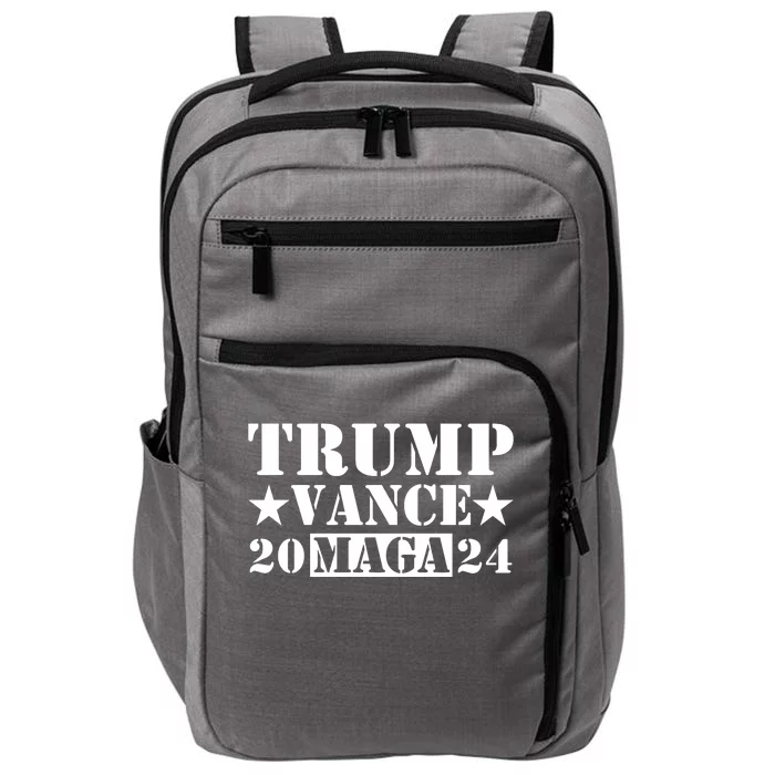 Donald Trump Jd Vance 2024 Maga Army Stamp Impact Tech Backpack