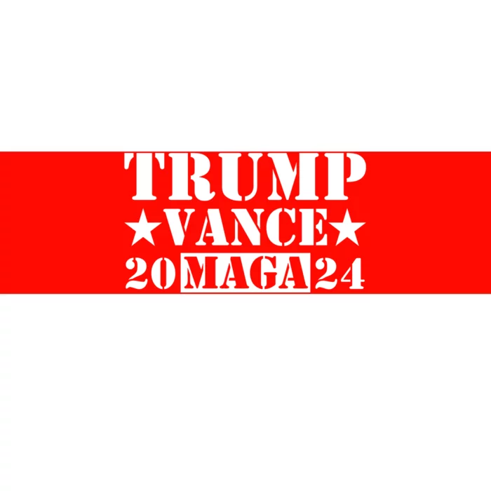 Donald Trump Jd Vance 2024 Maga Army Stamp Bumper Sticker