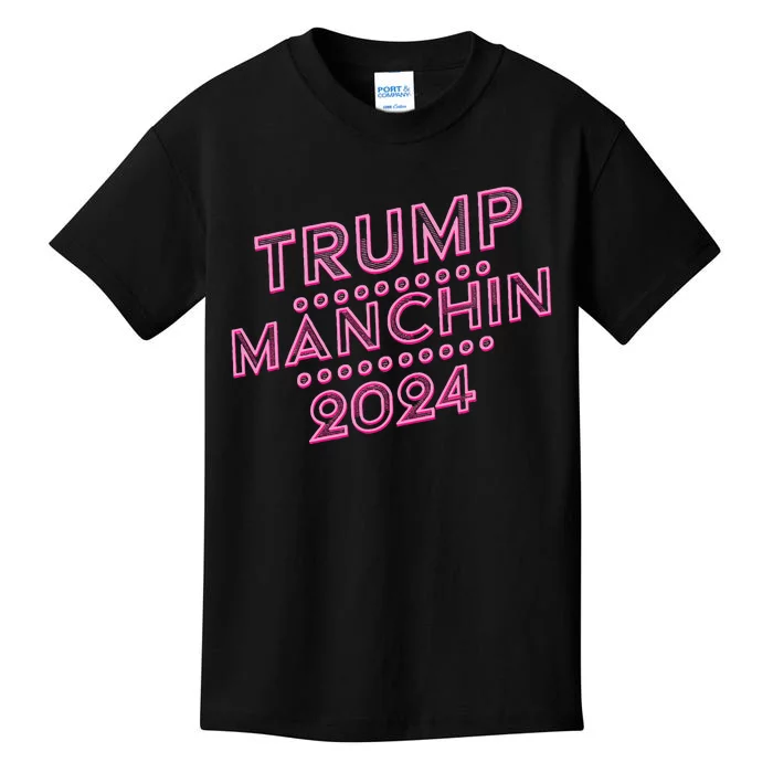 Donald Trump Joe Manchin – Manchin For Trump 2024 Kids T-Shirt