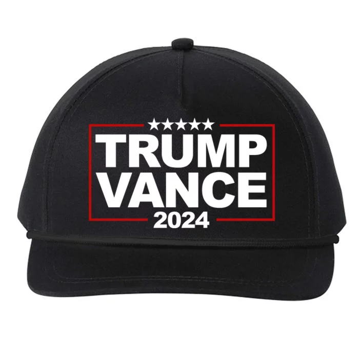 Donald Trump J. D. Vance Vice President 2024 Snapback Five-Panel Rope Hat