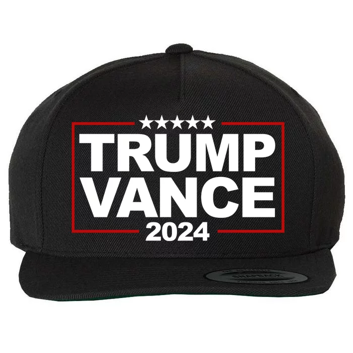 Donald Trump J. D. Vance Vice President 2024 Wool Snapback Cap