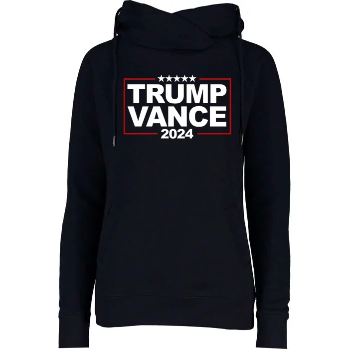 Donald Trump J. D. Vance Vice President 2024 Womens Funnel Neck Pullover Hood