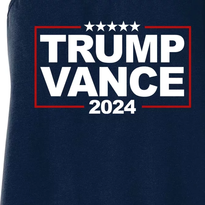 Donald Trump J. D. Vance Vice President 2024 Women's Racerback Tank