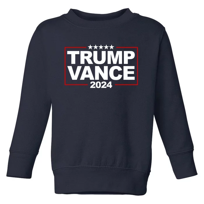 Donald Trump J. D. Vance Vice President 2024 Toddler Sweatshirt