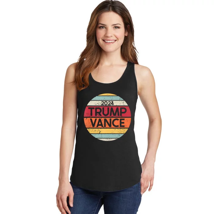 Donald Trump Jd Vance 2024 Retro Ladies Essential Tank