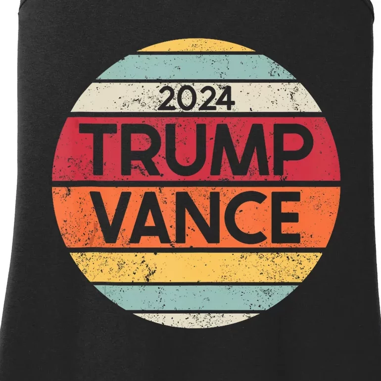 Donald Trump Jd Vance 2024 Retro Ladies Essential Tank