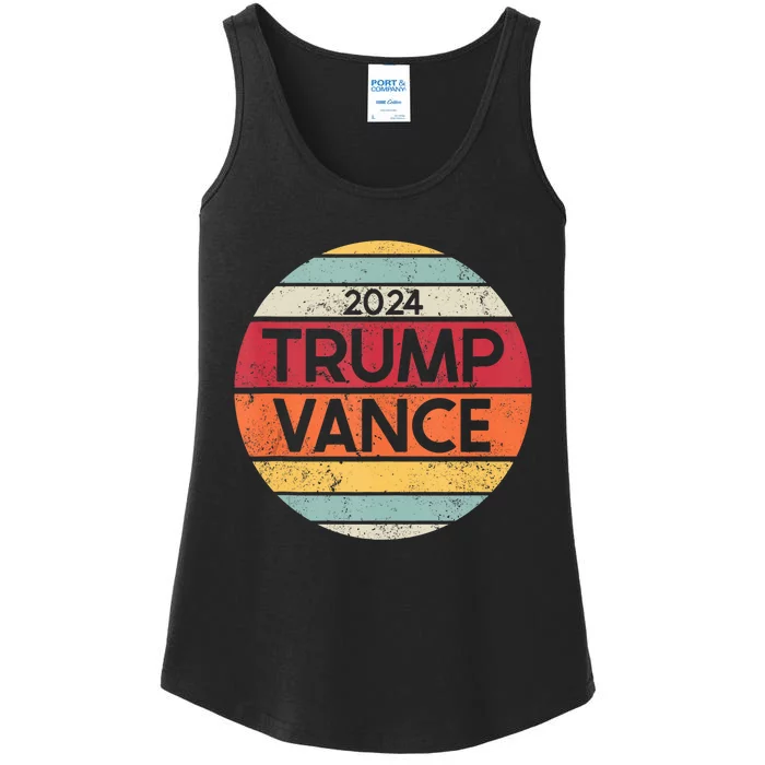 Donald Trump Jd Vance 2024 Retro Ladies Essential Tank