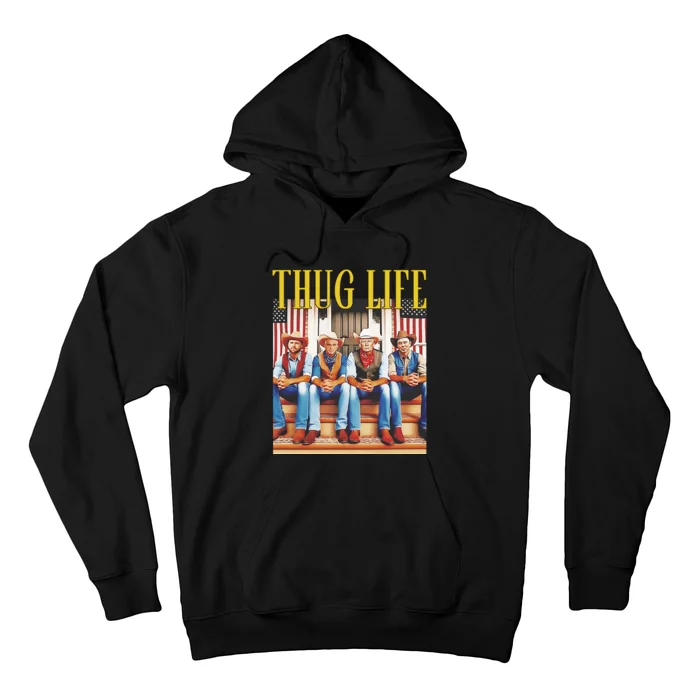 Donald Trump Jd Vance Elon Musk Robert F Kennedy Jr Thug Life Hoodie