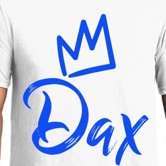 Dax The King Blue Crown & Name Pajama Set