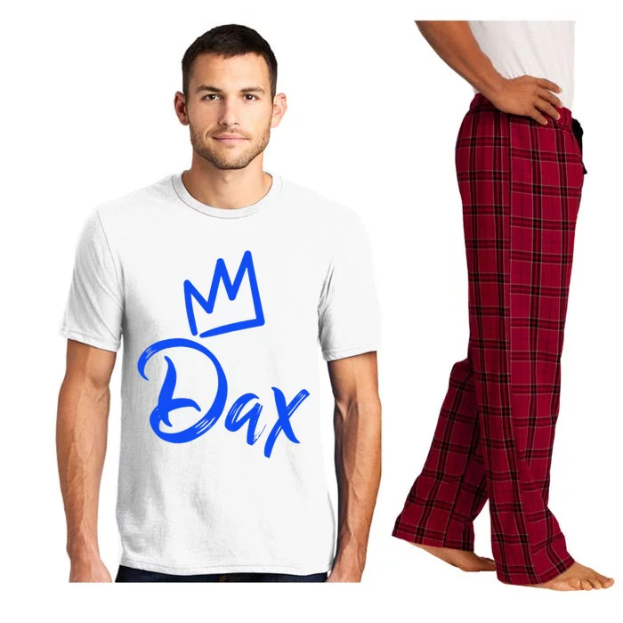 Dax The King Blue Crown & Name Pajama Set