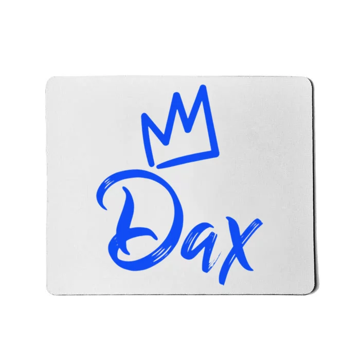 Dax The King Blue Crown & Name Mousepad