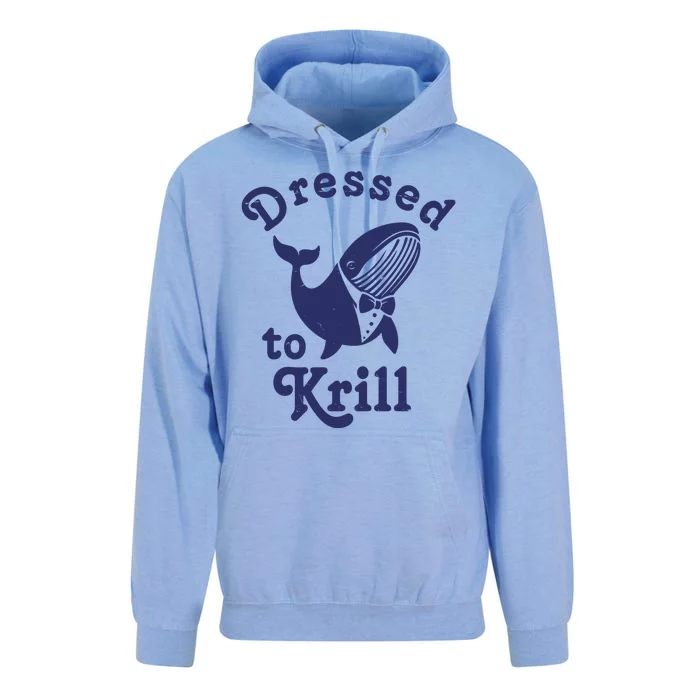 Dressed To Krill Funny Killer Whale Unisex Surf Hoodie