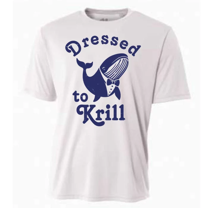 Dressed To Krill Funny Killer Whale Cooling Performance Crew T-Shirt