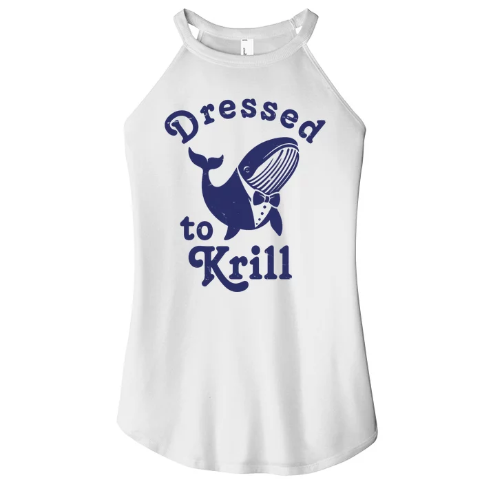 Dressed To Krill Funny Killer Whale Women’s Perfect Tri Rocker Tank