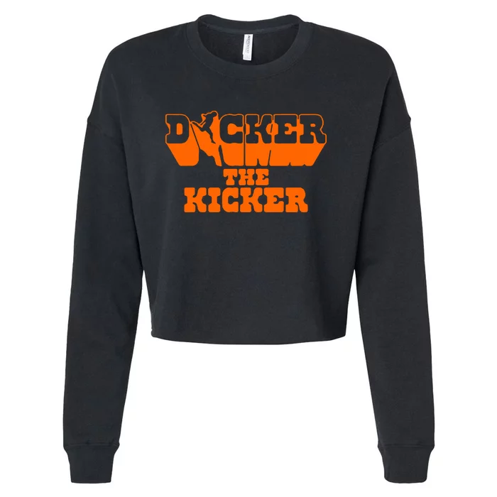 Dicker The Kicker Cameron Dicker Texas Football Cropped Pullover Crew