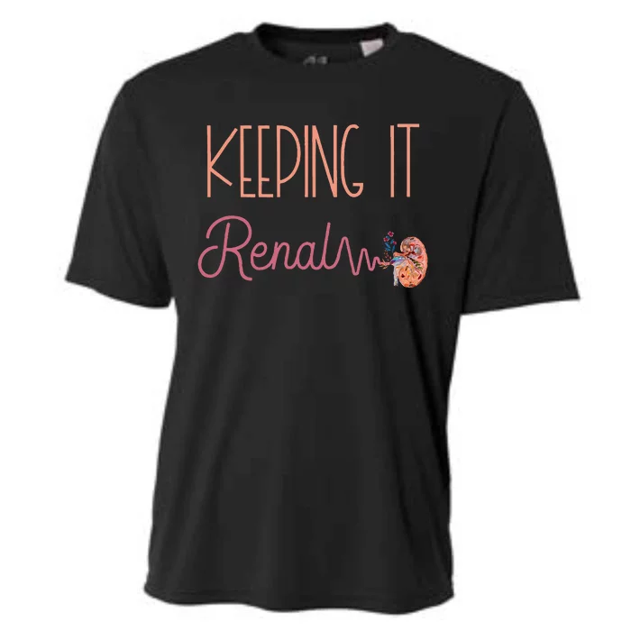 Dialysis Technician Kidney Keeping It Renal Nephrology Nurse Cooling Performance Crew T-Shirt