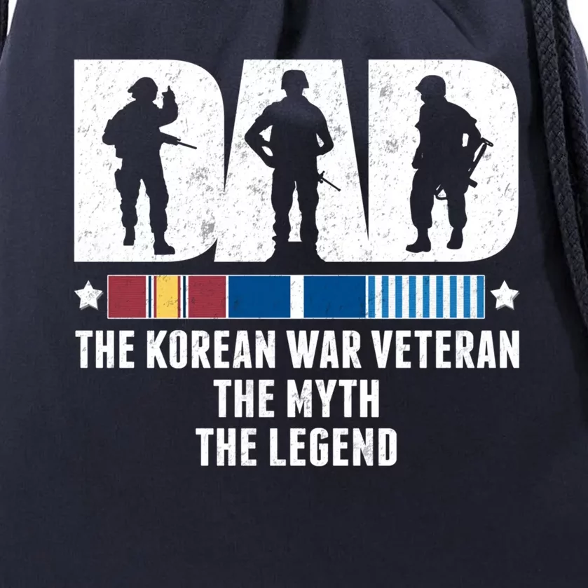 Dad The Korean War Veteran The Myth The Legend Gift Drawstring Bag