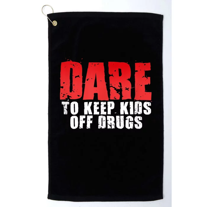 DARE TO KEEP OFF DRUGS TEE Platinum Collection Golf Towel