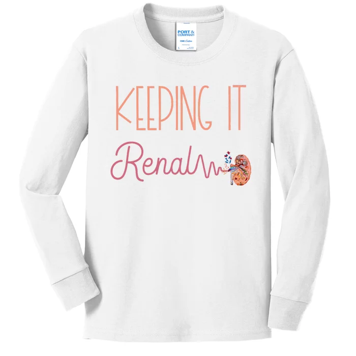 Dialysis Technician Kidney Keeping It Renal Nephrology Nurse Kids Long Sleeve Shirt