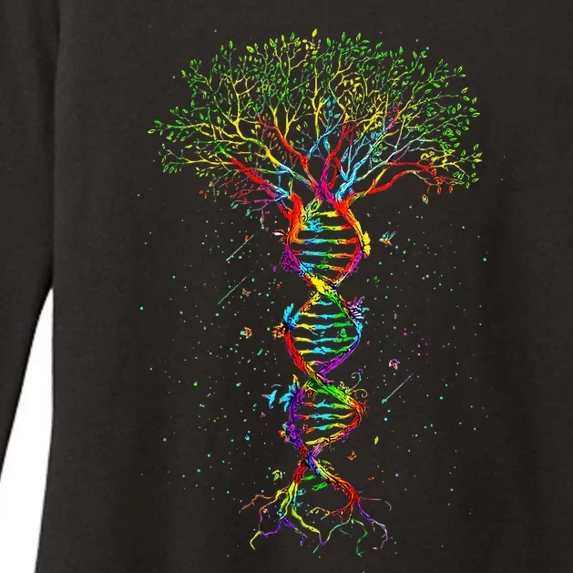 Dna Tree Life Genetics Biologist Science Earth Day Womens CVC Long Sleeve Shirt