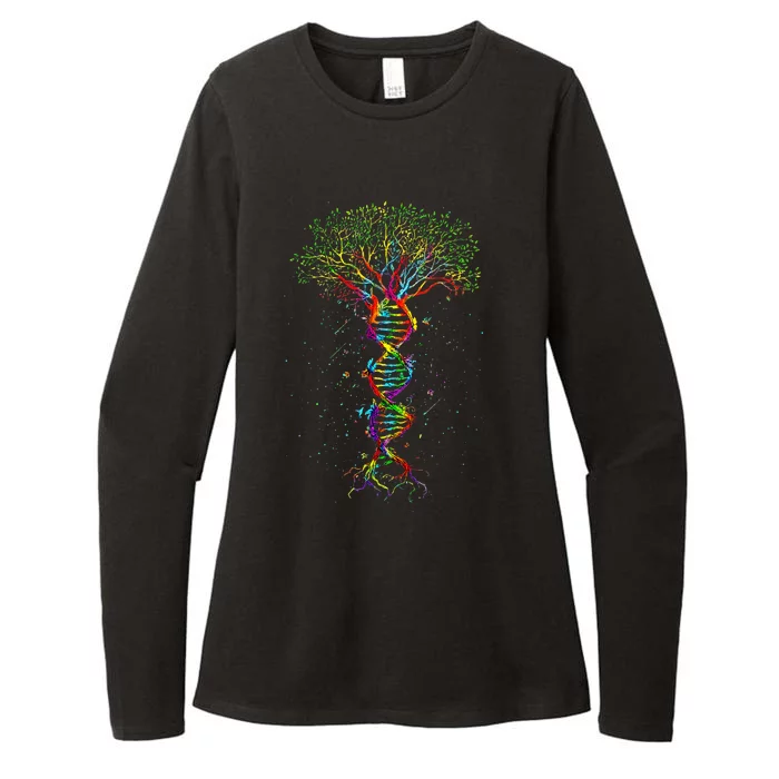 Dna Tree Life Genetics Biologist Science Earth Day Womens CVC Long Sleeve Shirt