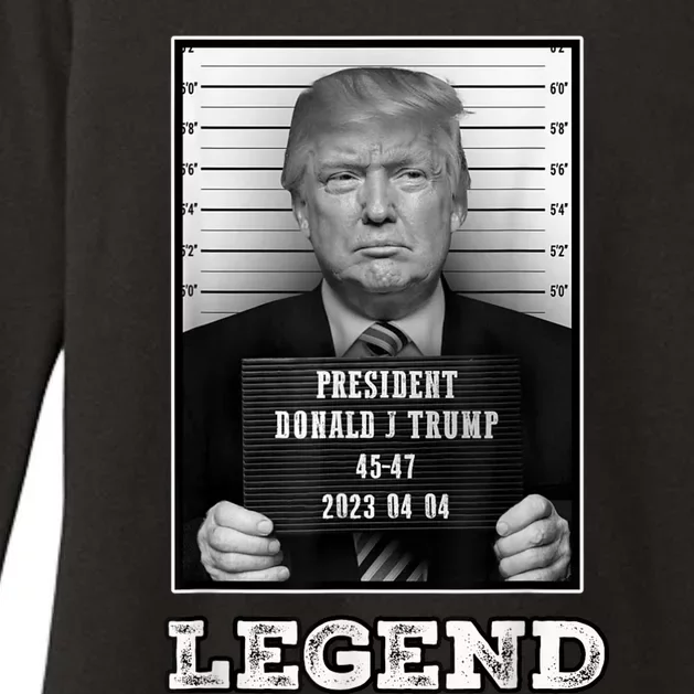 Trump 2024 Mugshot President Legend Womens CVC Long Sleeve Shirt