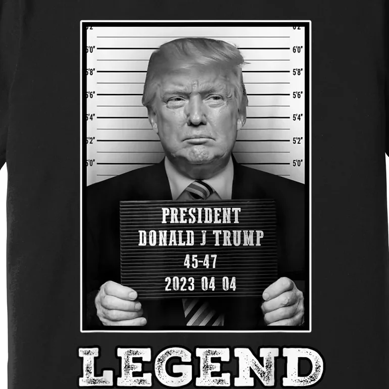 Trump 2024 Mugshot President Legend Premium T-Shirt