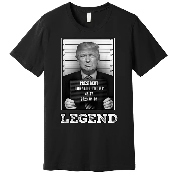 Trump 2024 Mugshot President Legend Premium T-Shirt