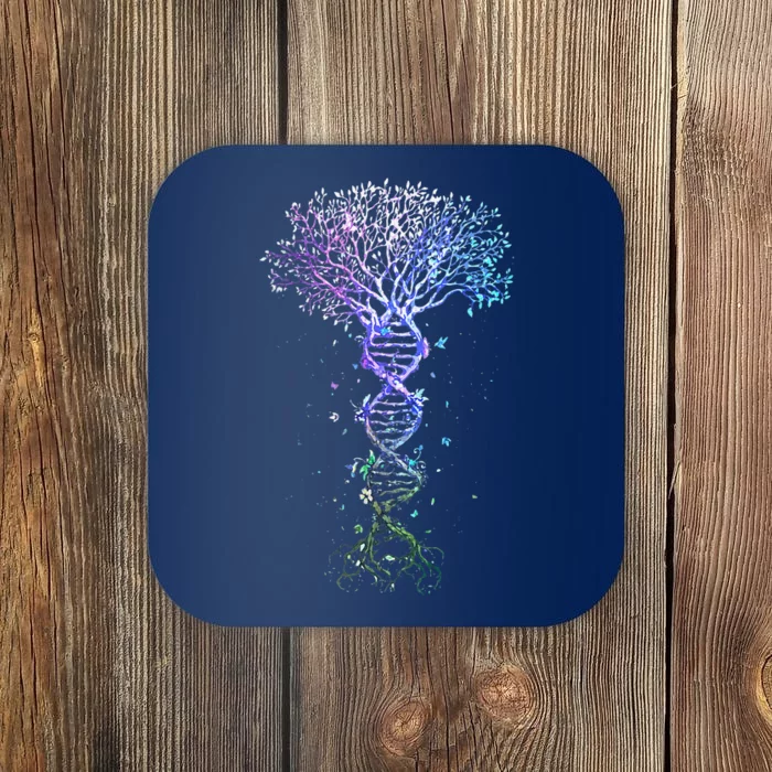 DNA Tree Life Earth Genetics Biologist Science Gift Coaster