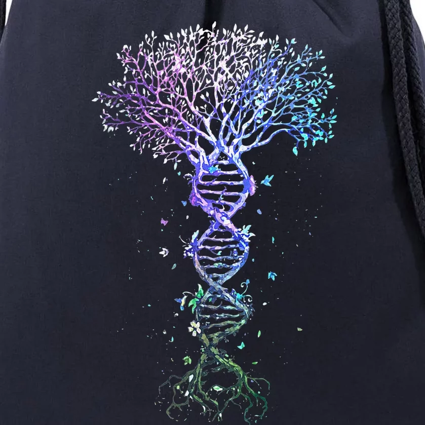 DNA Tree Life Earth Genetics Biologist Science Gift Drawstring Bag