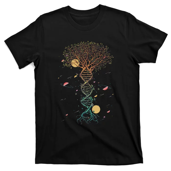 DNA Tree Life Biology Environment Science Earth Day T-Shirt