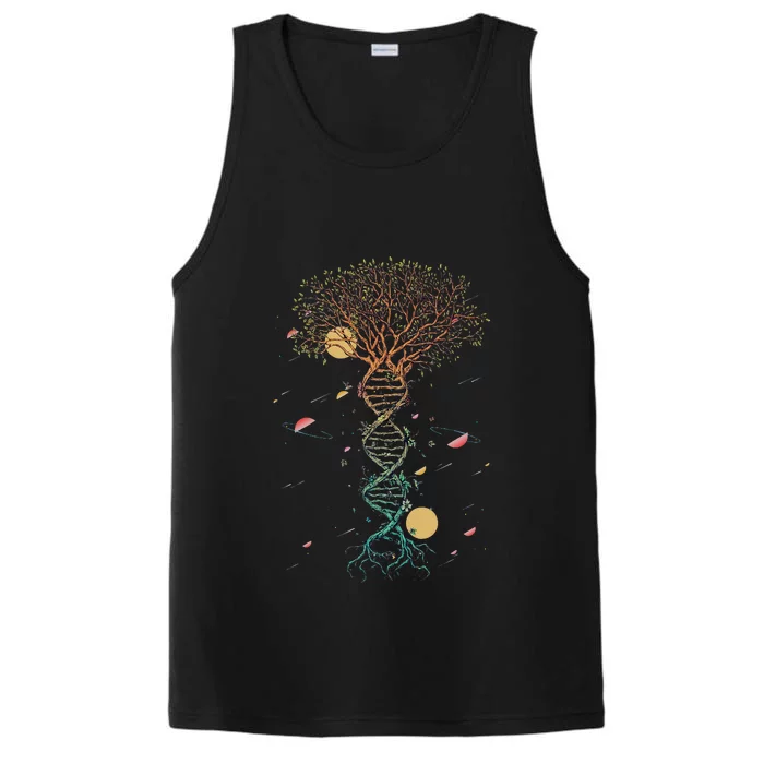 DNA Tree Life Biology Environment Science Earth Day Performance Tank