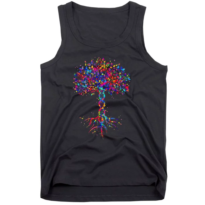 DNA Tree Life Biology Environment Science Earth Day Tank Top