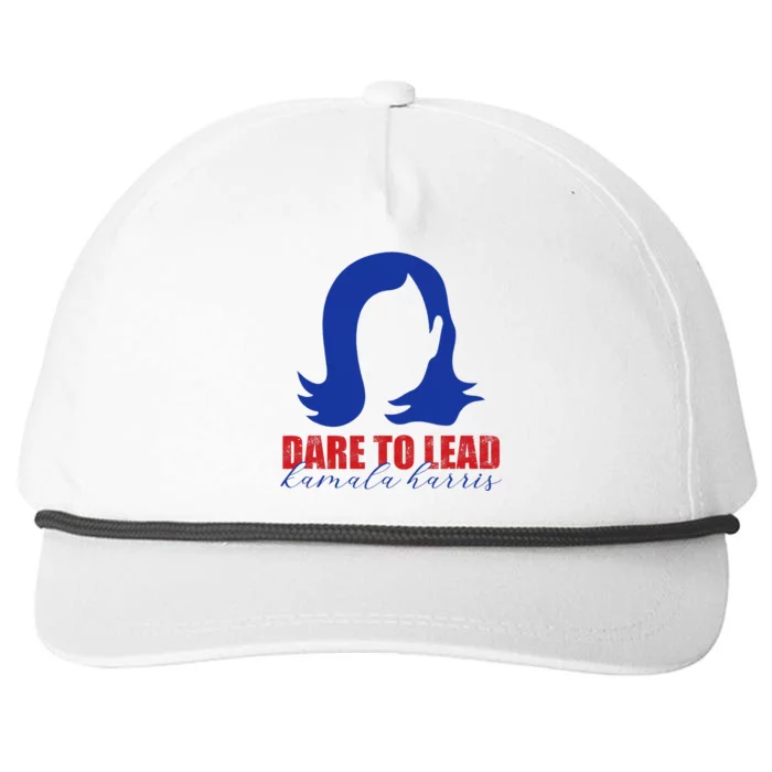 Dare To Lead Kamala Harris 2024 Supporter Snapback Five-Panel Rope Hat