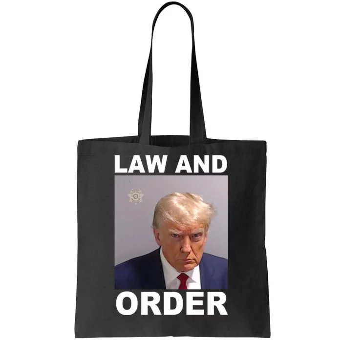 Donald Trump Law And Order Mugshot Tote Bag