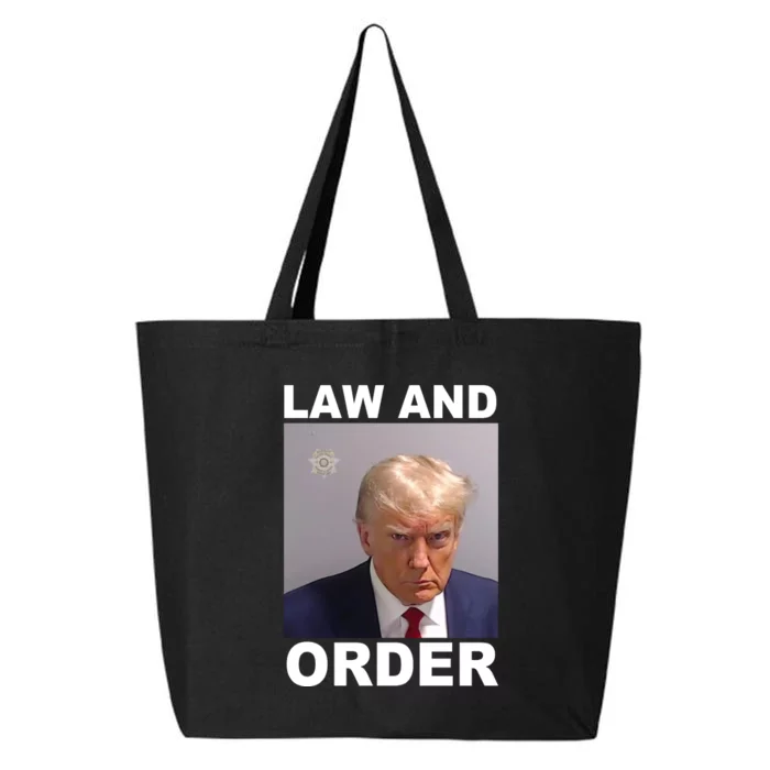 Donald Trump Law And Order Mugshot 25L Jumbo Tote