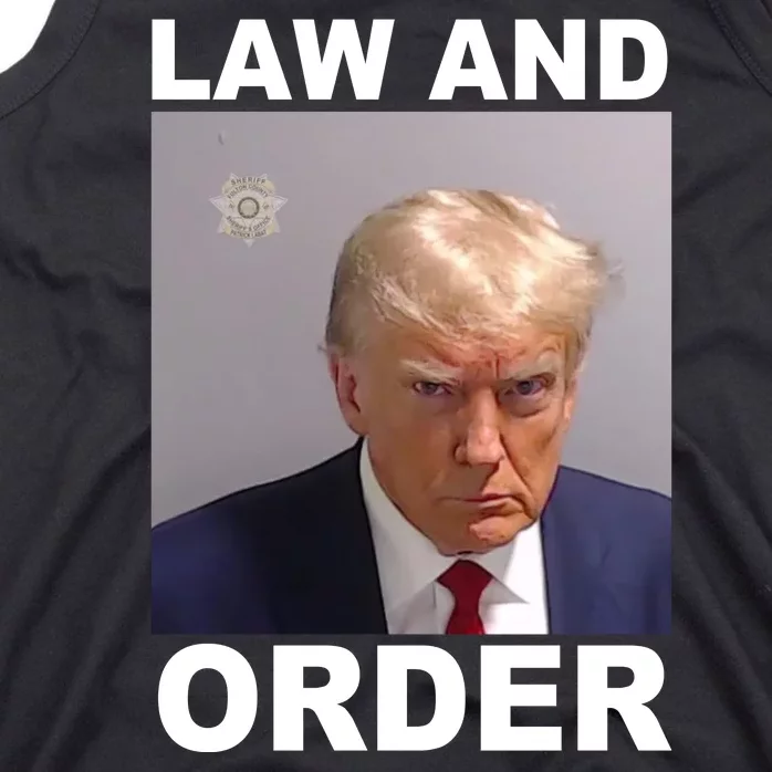 Donald Trump Law And Order Mugshot Tank Top