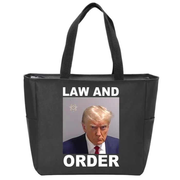 Donald Trump Law And Order Mugshot Zip Tote Bag