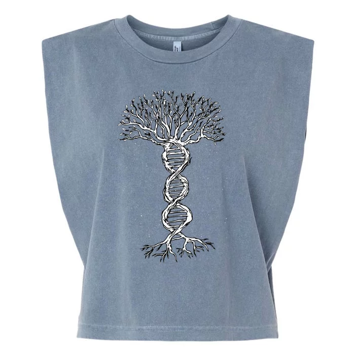 DNA Tree Life Genetics Biologist Science Earth Day Garment-Dyed Women's Muscle Tee