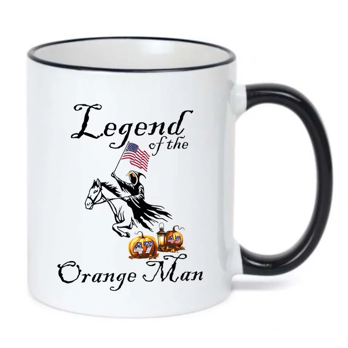 Donald Trump Legend Of The Orange Man Halloween Black Color Changing Mug