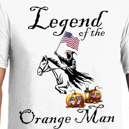 Donald Trump Legend Of The Orange Man Halloween Pajama Set