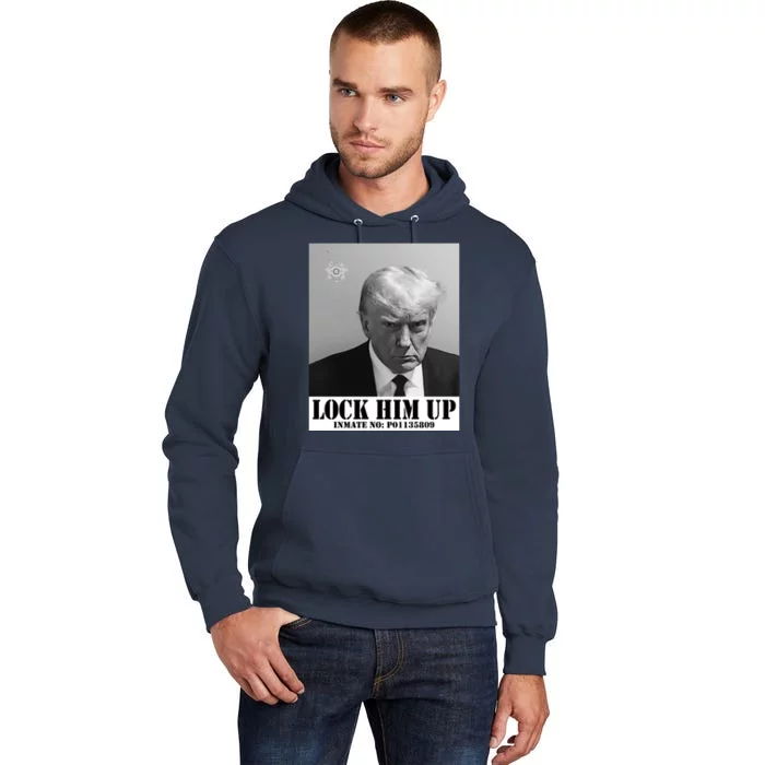 Donald Trump Lock Him Up Inmate Mugshot Tall Hoodie