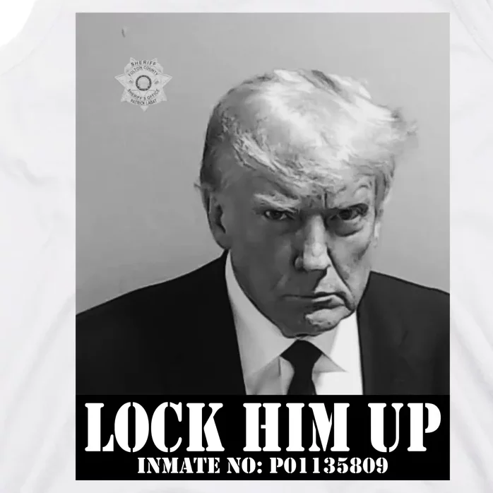 Donald Trump Lock Him Up Inmate Mugshot Tank Top