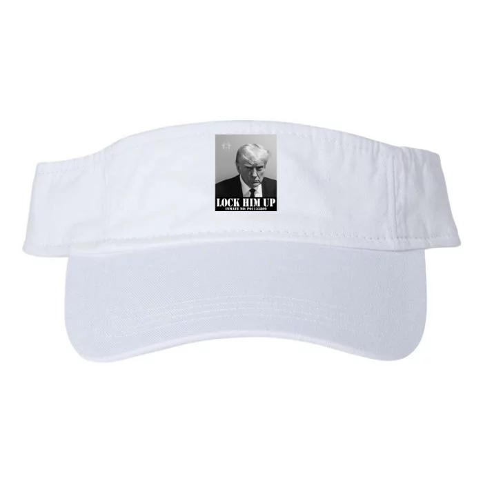 Donald Trump Lock Him Up Inmate Mugshot Valucap Bio-Washed Visor